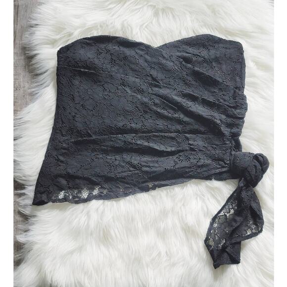 NEW Anthropologie Mare Mare Corseted Black Lace Tube Top - 1X Plus - Picture 4 of 9